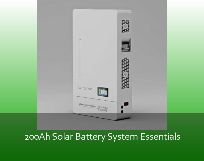 200Ah Solar Battery System Essentials